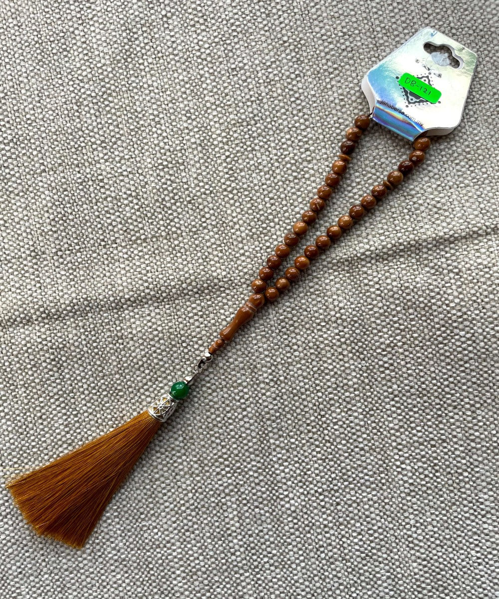 Tasbih Koka 7mm x 33 w/Gold Tassel (DB-121)