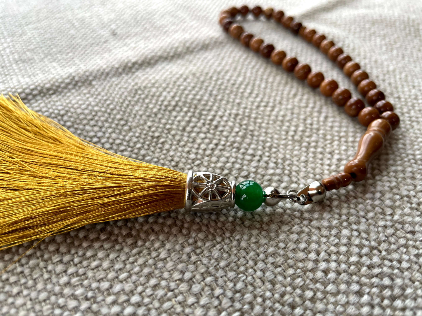 Tasbih Koka 7mm x 33 w/Gold Tassel (DB-121)