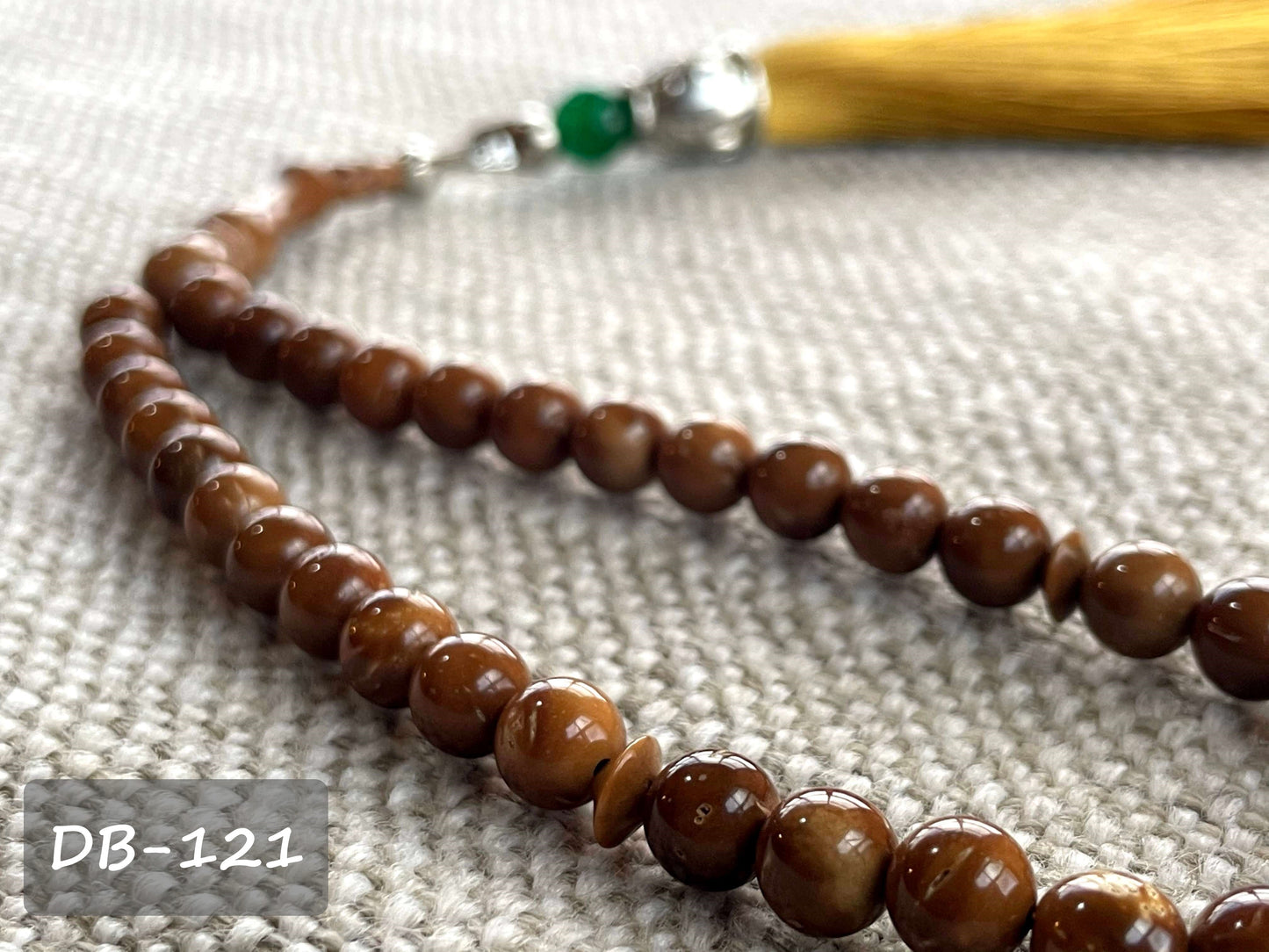 Tasbih Koka 7mm x 33 w/Gold Tassel (DB-121)