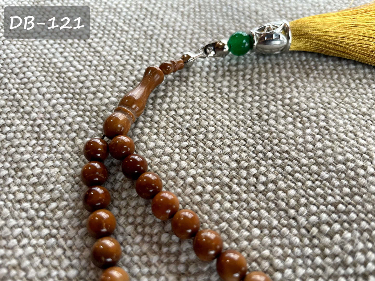 Tasbih Koka 7mm x 33 w/Gold Tassel (DB-121)