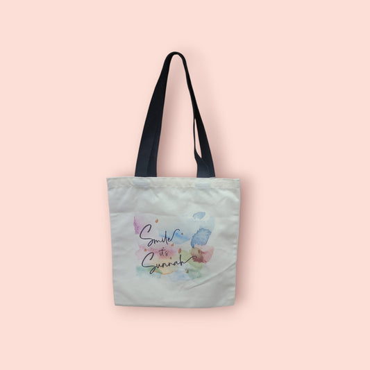 Canvas Tote Bag / Smile, It's Sunnah